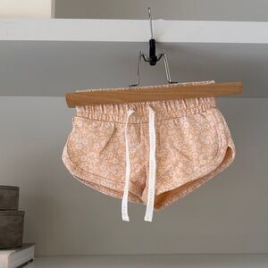 Jamie Kay Peach Floral Athletic Shorts
